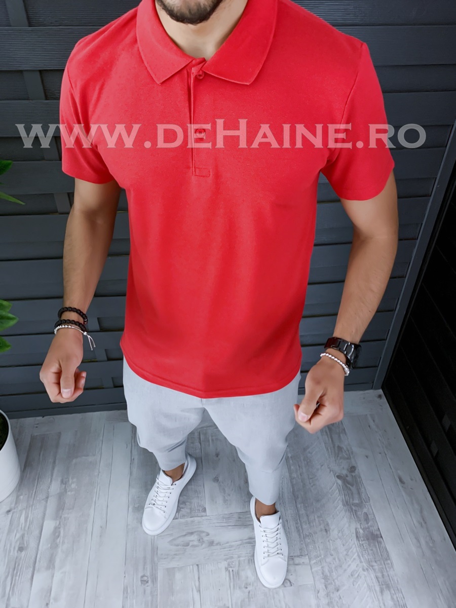 Tricou barbati rosu slim fit zr b1018 p11
